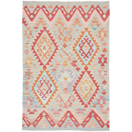 Tappeto Kilim Afghanistan beige rosso 105x157