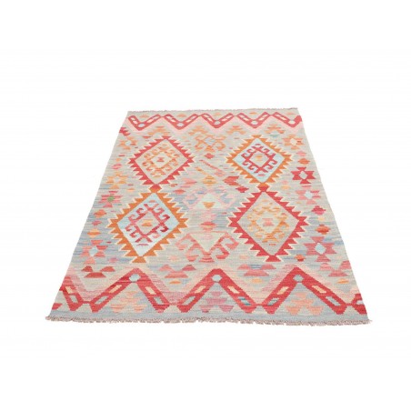 Tappeto Kilim Afghanistan beige rosso 105x157