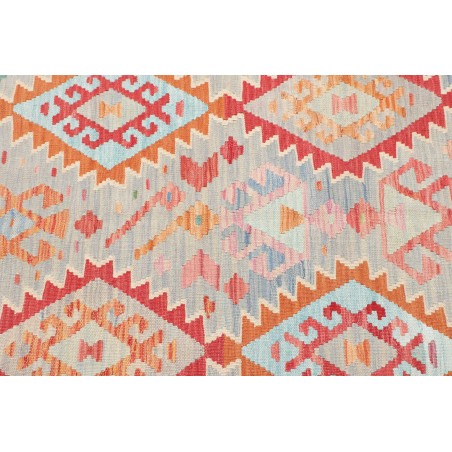 Tappeto Kilim Afghanistan beige rosso 105x157