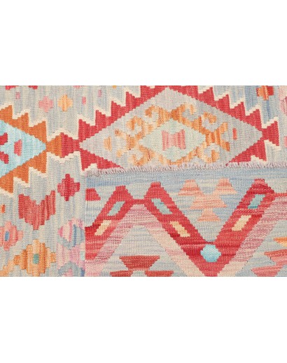 Tappeto Kilim Afghanistan beige rosso 105x157