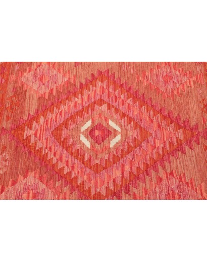 Tappeto Kilim Afghanistan rosso arancione 100x155