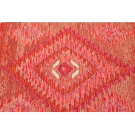 Tappeto Kilim Afghanistan rosso arancione 100x155