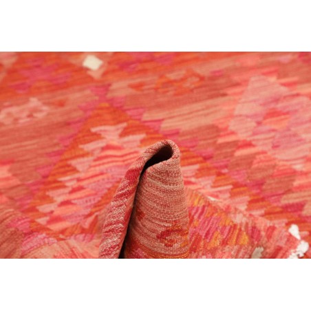 Tappeto Kilim Afghanistan rosso arancione 100x155