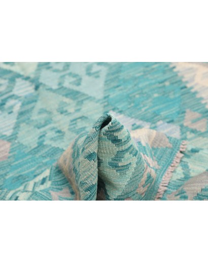 Tappeto Kilim Afghanistan beige blu 103x151