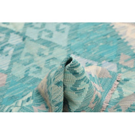 Tappeto Kilim Afghanistan beige blu 103x151