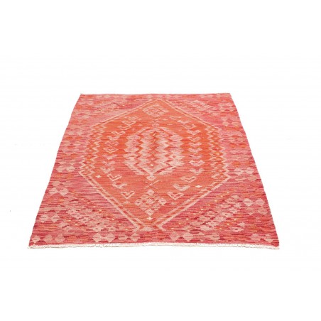 Tappeto Kilim Afghanistan arancione rosso 105x146