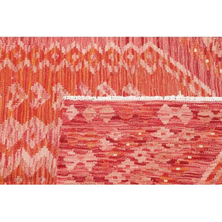 Tappeto Kilim Afghanistan arancione rosso 105x146