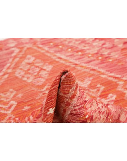 Tappeto Kilim Afghanistan arancione rosso 105x146