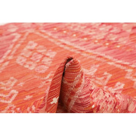 Tappeto Kilim Afghanistan arancione rosso 105x146