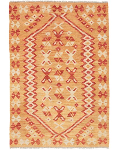 Tappeto Kilim Afghanistan marrone 101x151