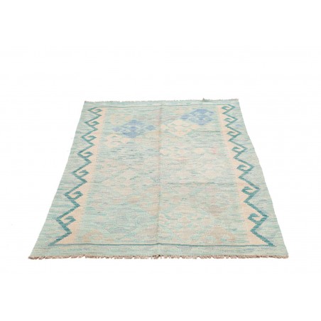 Tappeto Kilim Afghanistan beige blu 95x154