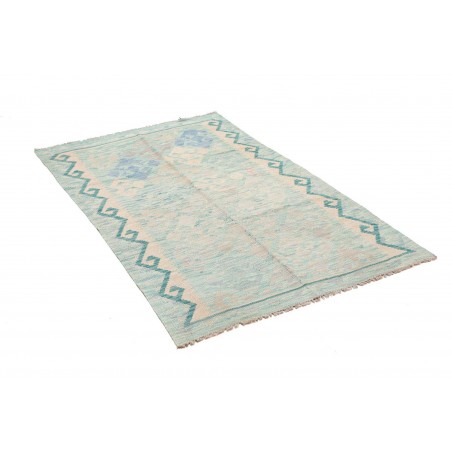 Tappeto Kilim Afghanistan beige blu 95x154
