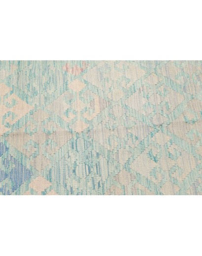 Tappeto Kilim Afghanistan beige blu 95x154