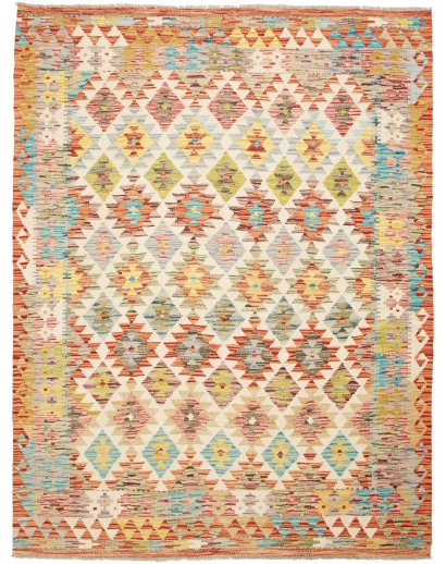 Tappeto Kilim Afghanistan marrone 154x204
