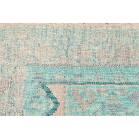 Tappeto Kilim Afghanistan beige blu 95x154