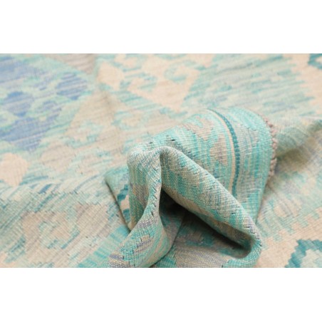 Tappeto Kilim Afghanistan beige blu 95x154