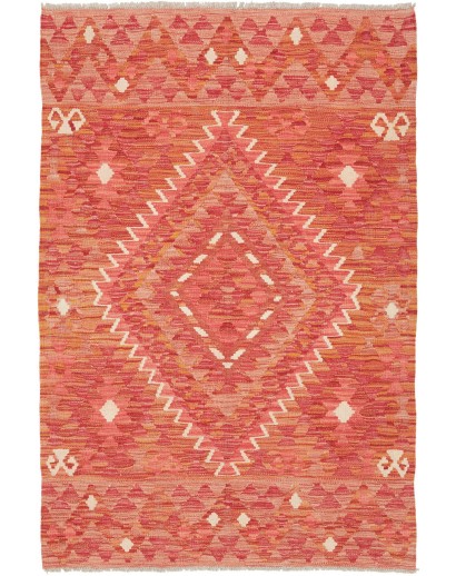 Tappeto Kilim Afghanistan rosso 98x147