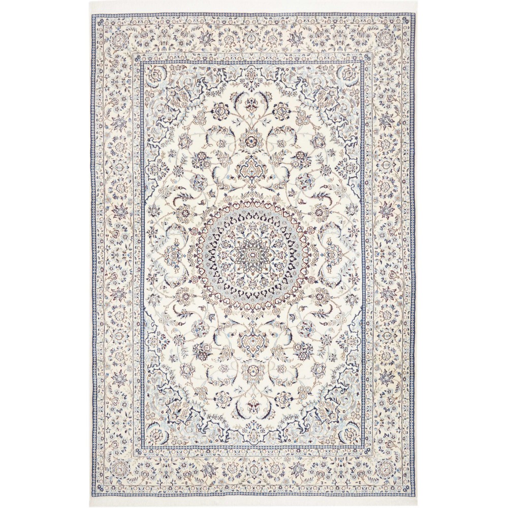 Tappeto Nain 9La Persia bianco grigio 204x304