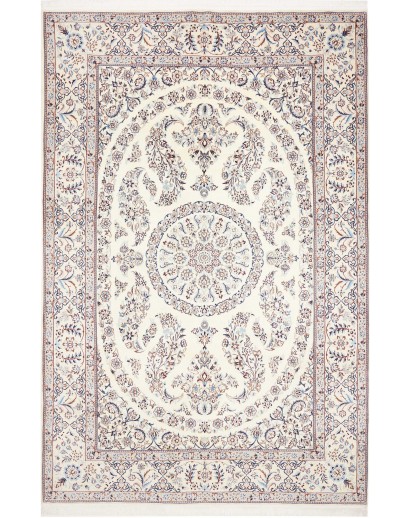 Tappeto Nain 9La Persia bianco azzurro 206x308