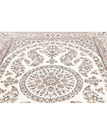 Tappeto Nain 9La Persia bianco azzurro 206x308