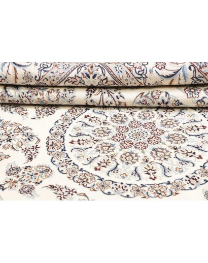 Tappeto Nain 9La Persia bianco azzurro 206x308