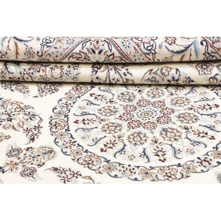 Tappeto Nain 9La Persia bianco azzurro 206x308