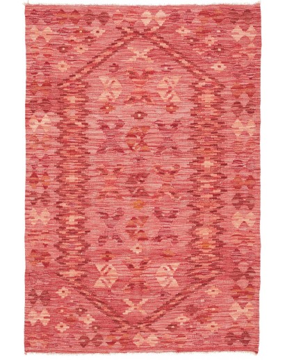 Tappeto Kilim Afghanistan rosso marrone 99x147