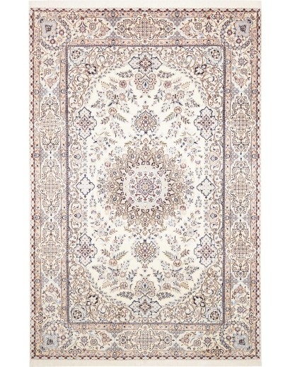 Tappeto Nain 9La Persia bianco azzurro 200x310