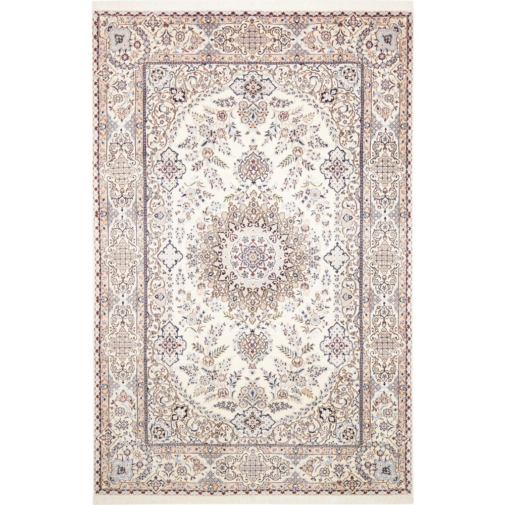 Tappeto Nain 9La Persia bianco azzurro 200x310