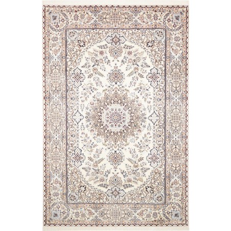 Tappeto Nain 9La Persia bianco azzurro 200x310