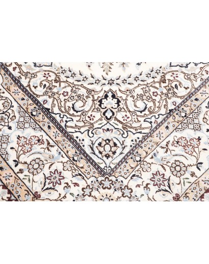 Tappeto Nain 9La Persia bianco azzurro 200x310