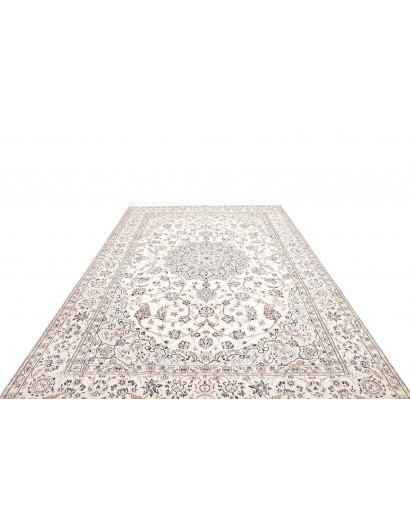 Tappeto Nain 9La Persia bianco grigio 210x332