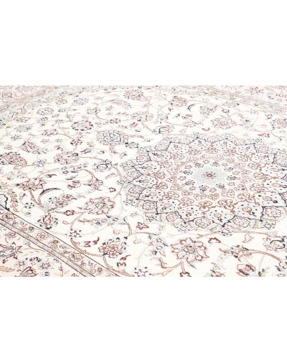 Tappeto Nain 9La Persia bianco grigio 210x332