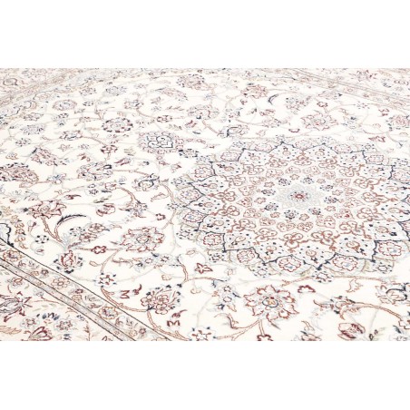 Tappeto Nain 9La Persia bianco grigio 210x332
