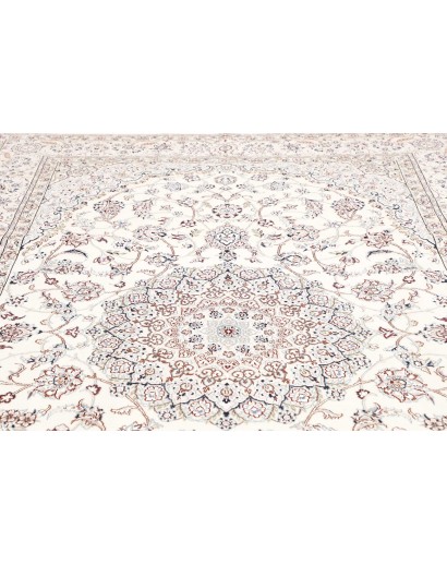 Tappeto Nain 9La Persia bianco grigio 210x332