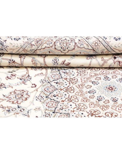 Tappeto Nain 9La Persia bianco grigio 210x332