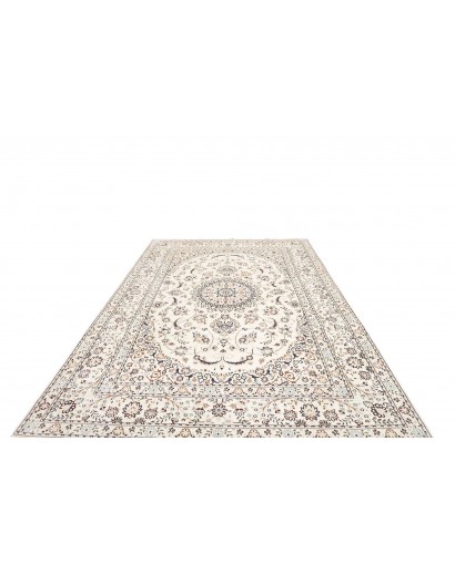 Tappeto Nain 9La Persia bianco marrone 210x307