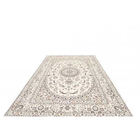 Tappeto Nain 9La Persia bianco marrone 210x307