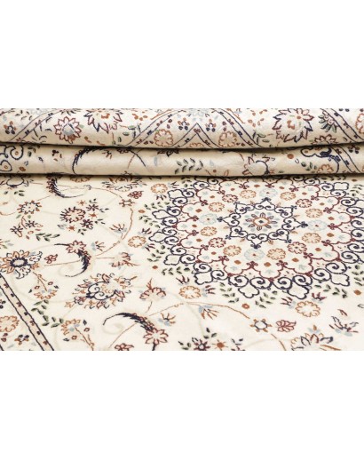 Tappeto Nain 9La Persia bianco marrone 210x307