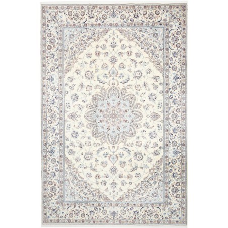 Tappeto Nain 9La Persia bianco grigio 202x306