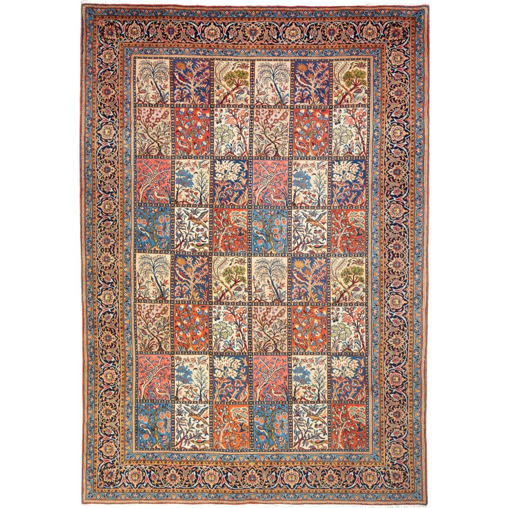 Tappeto Sarough Persia marrone grigio 240x350 Tappeto Sarough Persia marrone grigio 240x350
