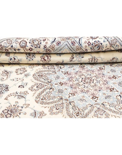 Tappeto Nain 9La Persia bianco grigio 202x306