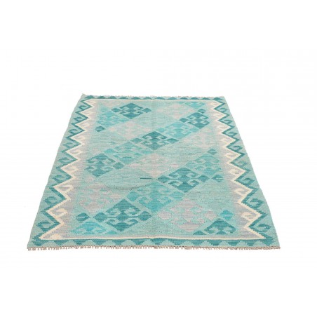 Tappeto Kilim Afghanistan beige blu 105x149