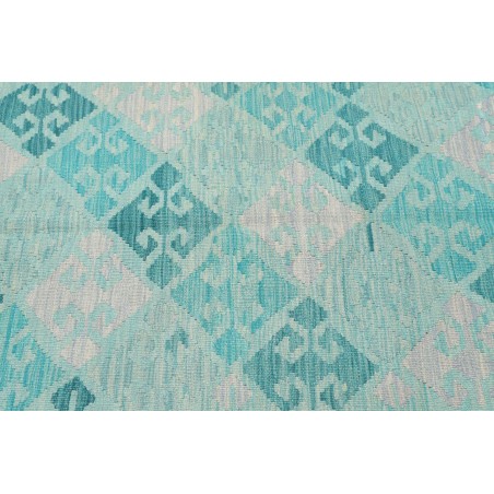 Tappeto Kilim Afghanistan beige blu 105x149