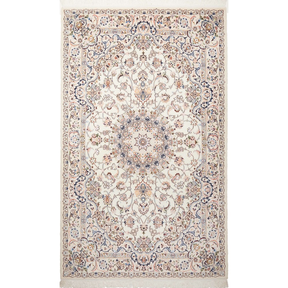 Tappeto Nain 9La Persia bianco 130x216 Tappeto Nain 9La Persia bianco 130x216