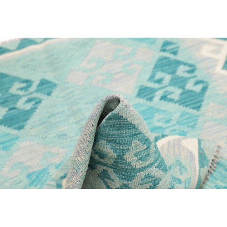 Tappeto Kilim Afghanistan beige blu 105x149