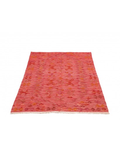 Tappeto Kilim Afghanistan rosso arancione 98x150
