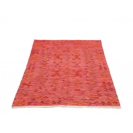 Tappeto Kilim Afghanistan rosso arancione 98x150