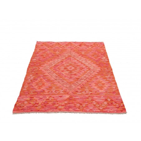 Tappeto Kilim Afghanistan rosso arancione 99x152