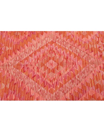 Tappeto Kilim Afghanistan rosso arancione 99x152